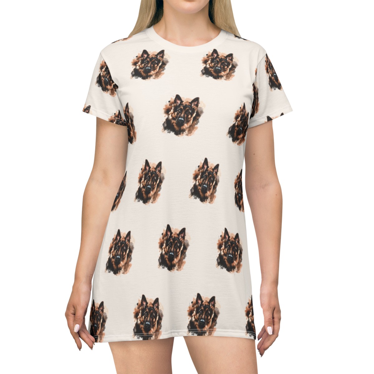 German Shepherd Obsession - T-Shirt Dress (AOP)