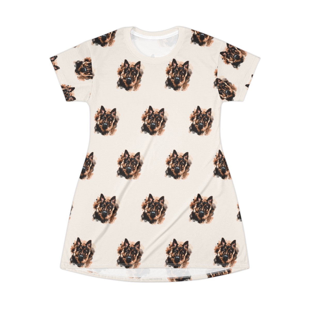 German Shepherd Obsession - T-Shirt Dress (AOP) - Image 2