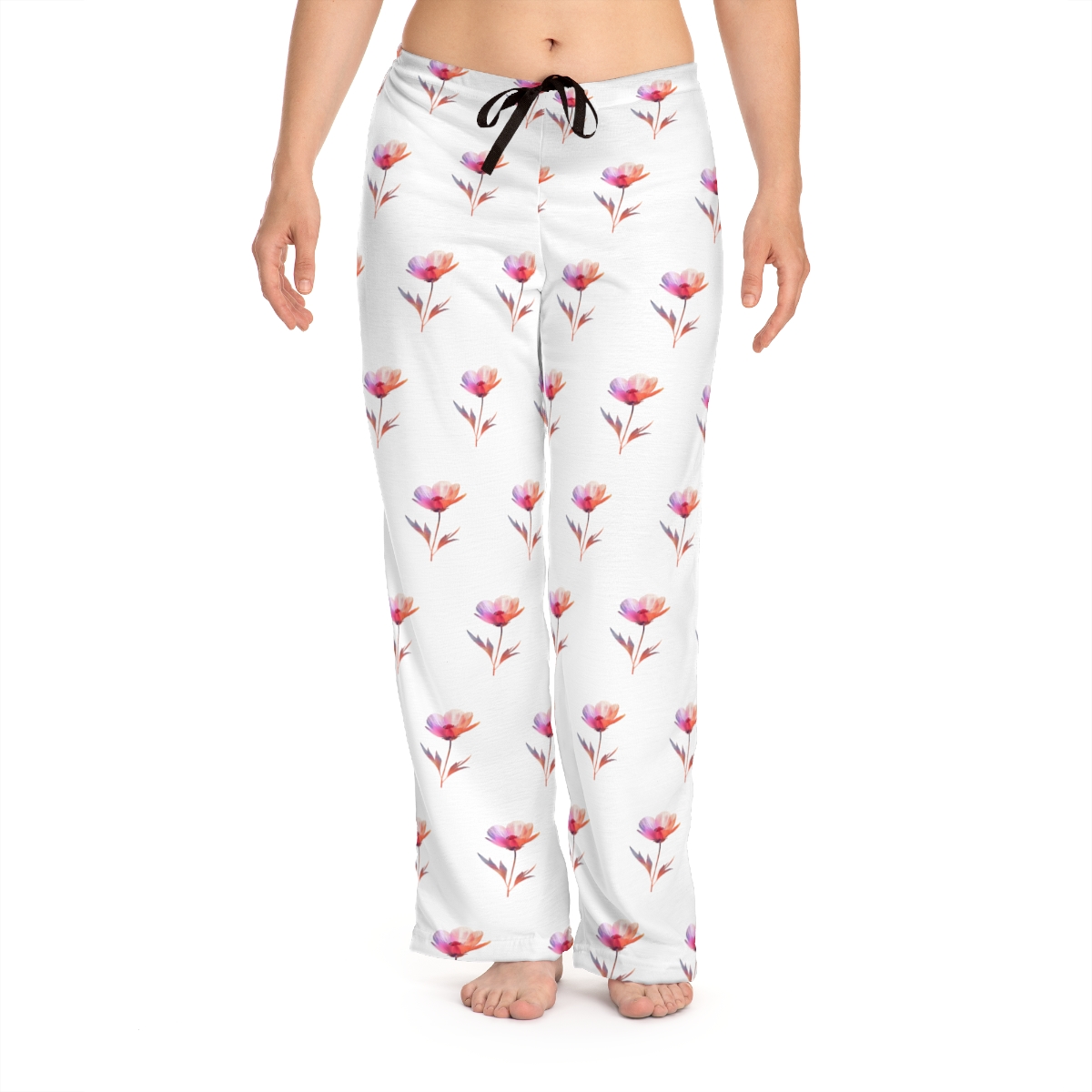 Blooming Dreams: Watercolor Floral Pajama Pants
