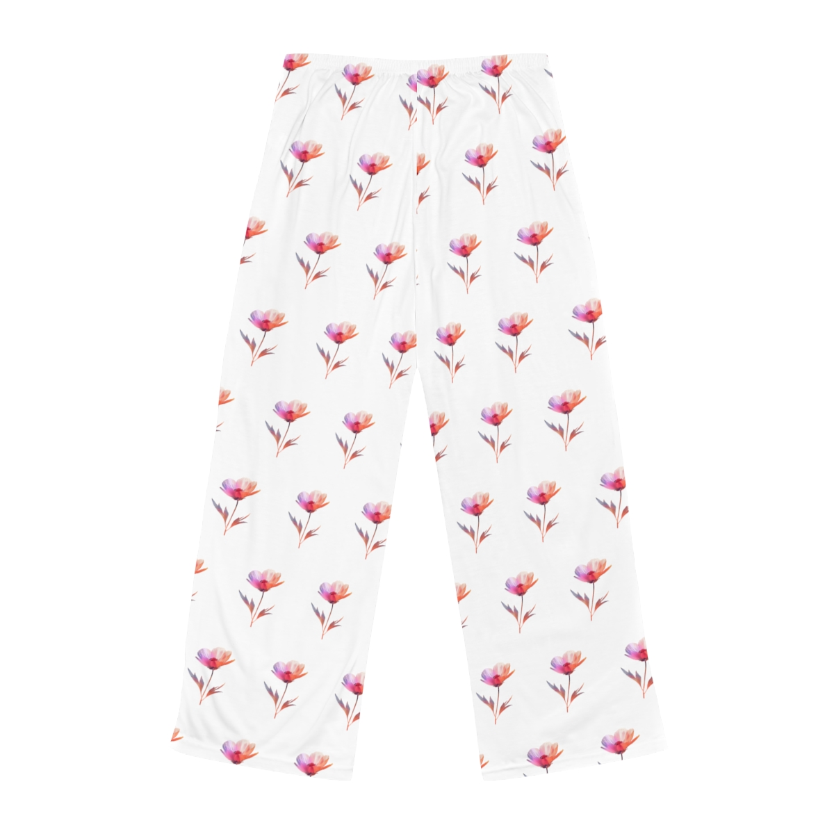 Blooming Dreams: Watercolor Floral Pajama Pants - Image 3
