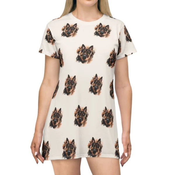 German Shepherd Obsession - T-Shirt Dress (AOP)