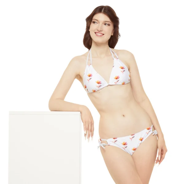 Blooming Rose: Watercolor Bikini Set