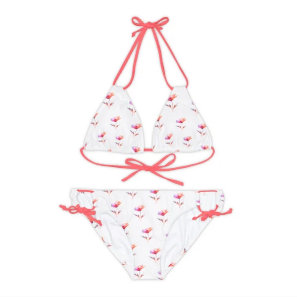 Blooming Beauty: Watercolor Floral Bikini Set