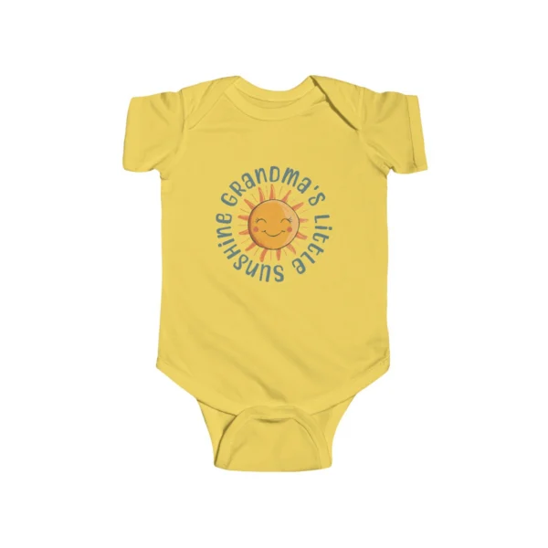 Grandma's Little Sunshine Baby Onesie