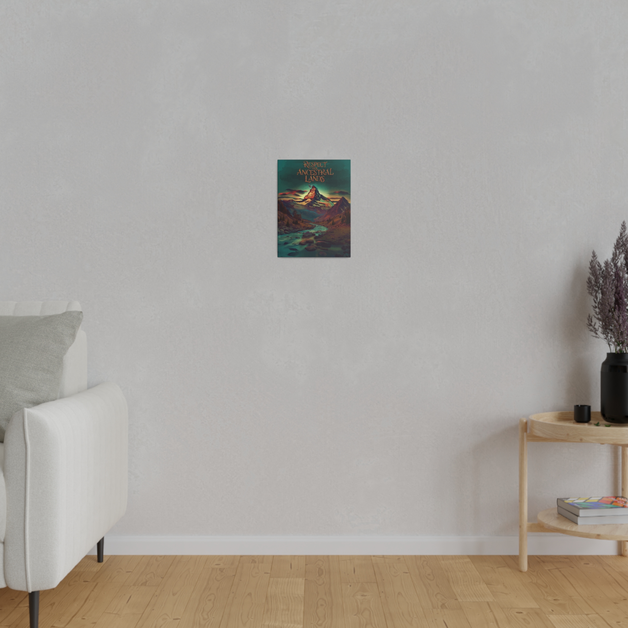Honor Our Legacy: Respect Our Ancestral Lands - Matte Canvas Art Print - Image 3