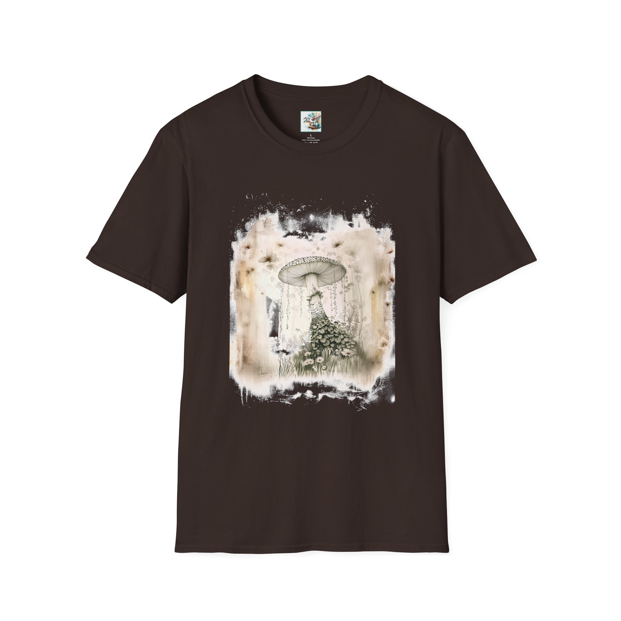 Enchanted Mushroom Garden - Unisex Softstyle T-Shirt