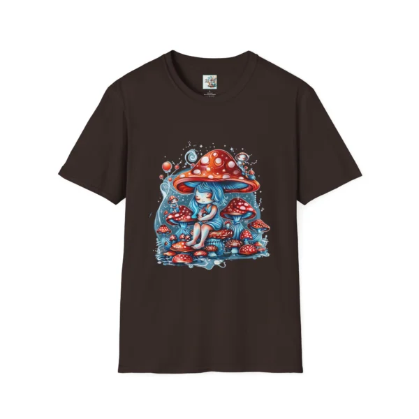 Bluebell's Mushroom Throne - Unisex Softstyle T-Shirt