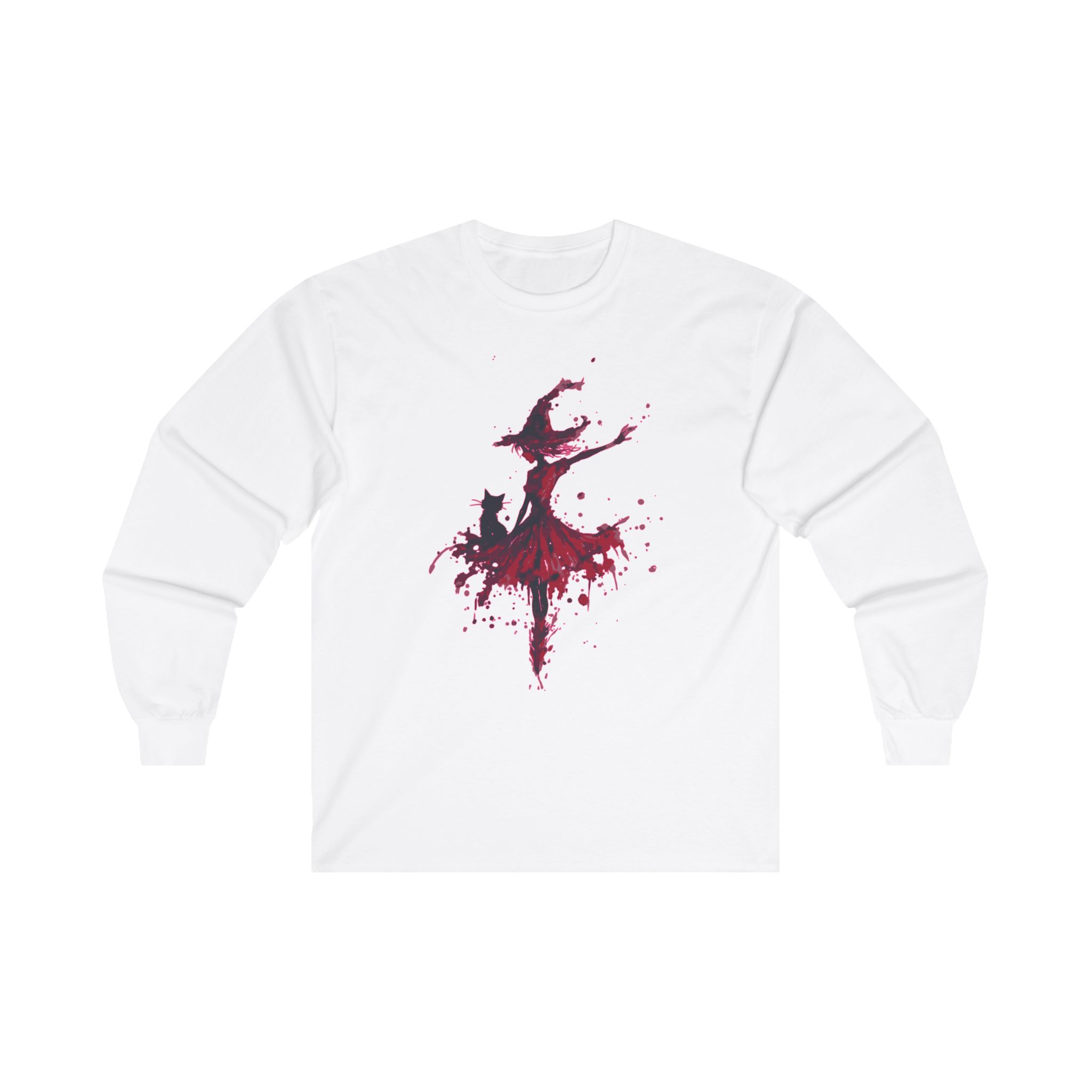 Ballerina Witch and Cat Dance - Unisex Ultra Cotton Long Sleeve Tee