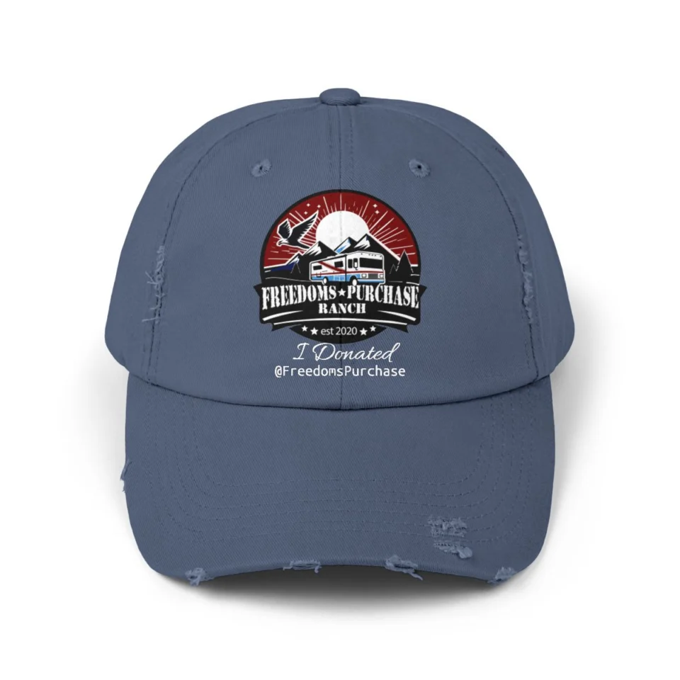 Rock the Ranch, Support Freedoms Purchase: Donation Hat in Scotland Blue - supplier mockup