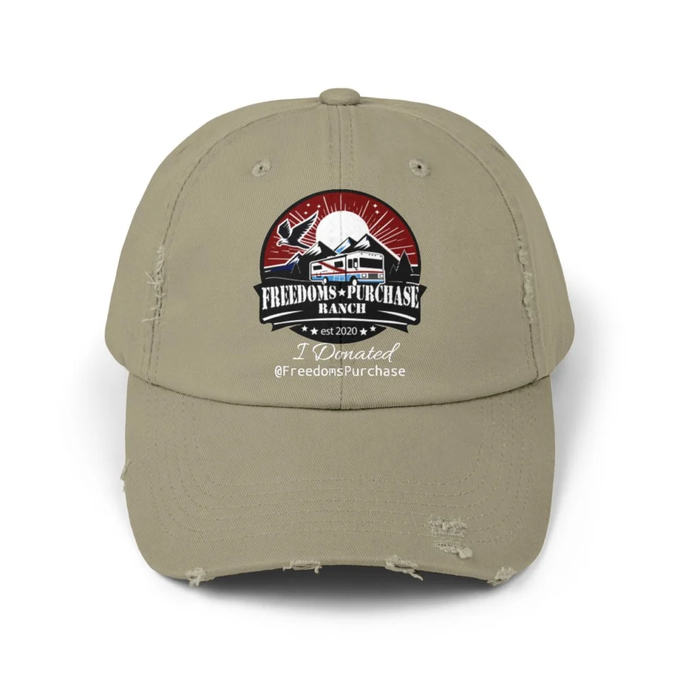 Rock the Ranch, Support Freedoms Purchase: Donation Hat in Light Olive - supplier mockup