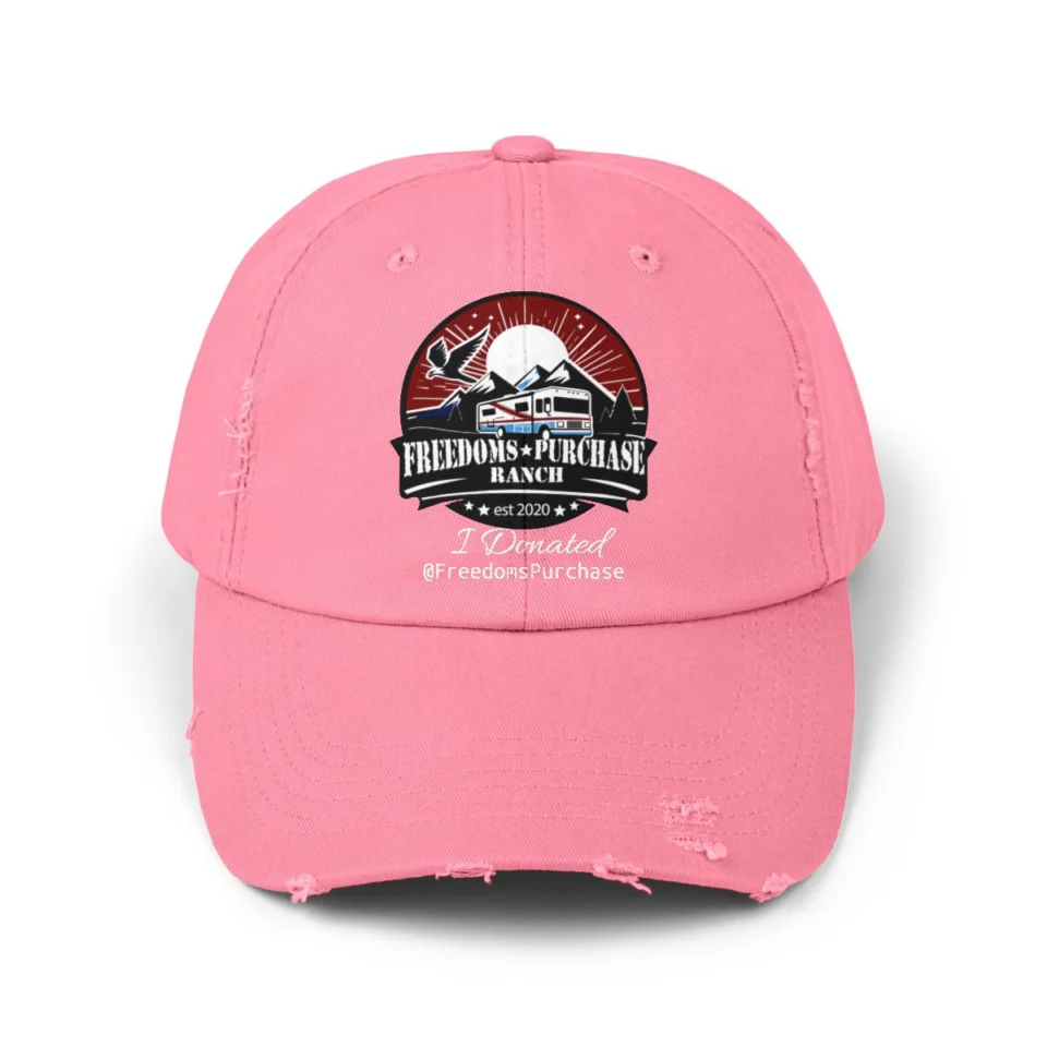 Rock the Ranch, Support Freedoms Purchase: Donation Hat in True Pink - supplier mockup